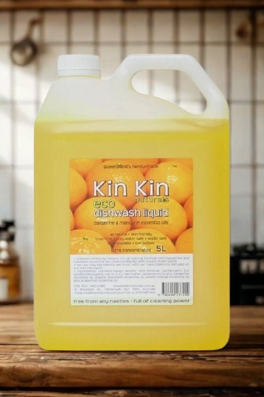 Kin Kin Dish Liquid – Tangerine & Mandarin – 5L