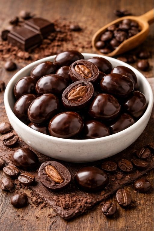Dark Chocolate Coffee Beans