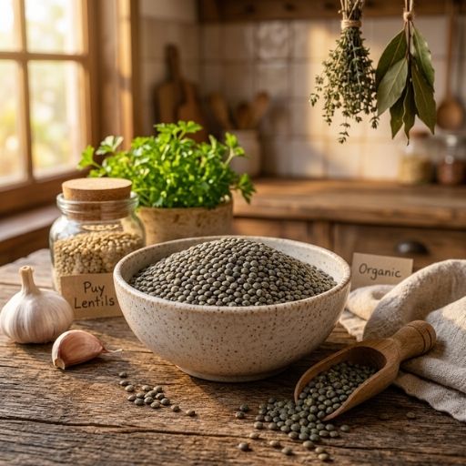 Organic French Lentils (Puy/Green)
